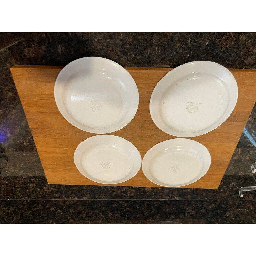 4 Corelle Lineage salad plates - Picture 4 of 4